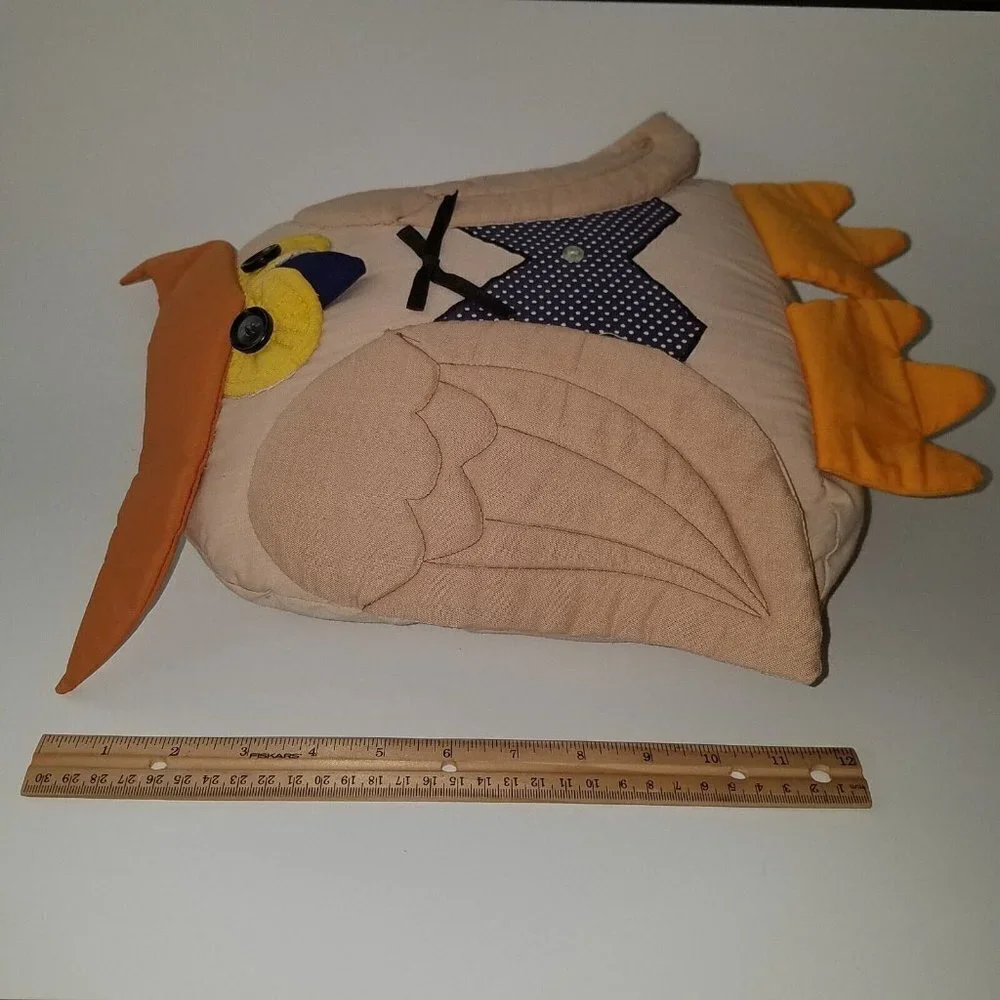 VTG House of Hatten Owl Decorative Pillow Plush 12